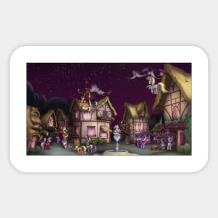 Ponyville, Dusk Sticker